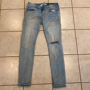PacSun paint splatter skinny jeans 29x32